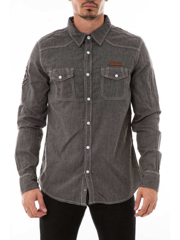 CHEMISE TISKA - Gris