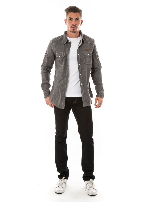 CHEMISE TISKA - Gris