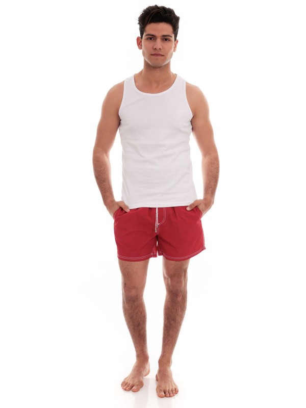 SHORT DE BAIN GARY - Rouge...