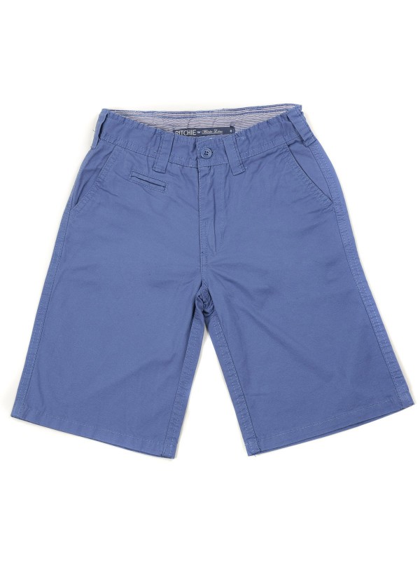 BERMUDA CHINO BAGOO BOY - Bleu