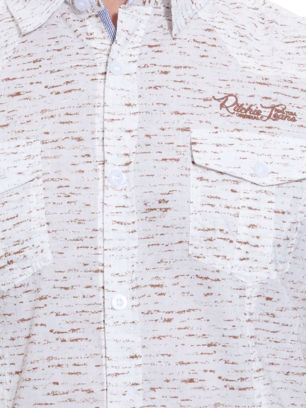 CHEMISETTE DAMASE - Marron