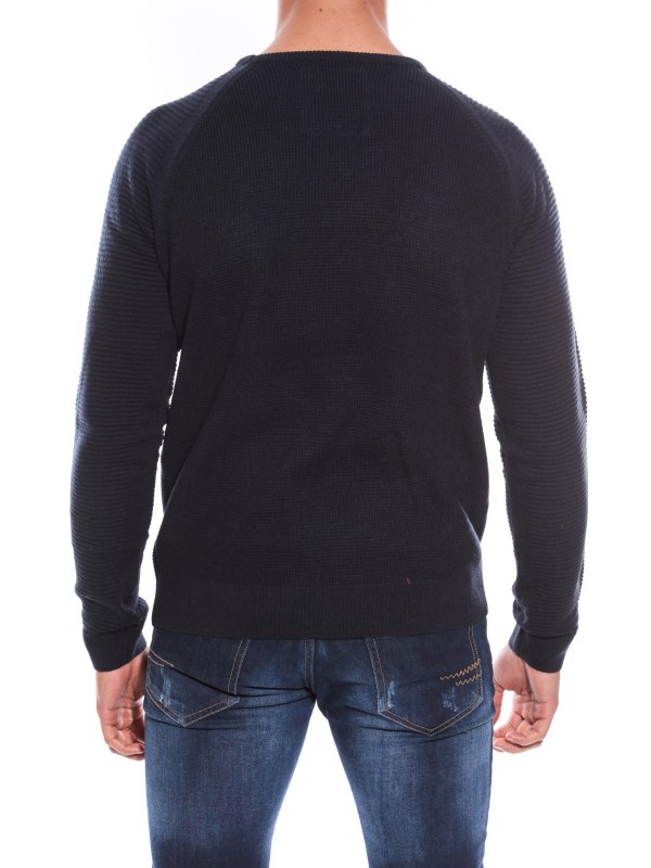 PULL COL ROND LECQUES - Marine