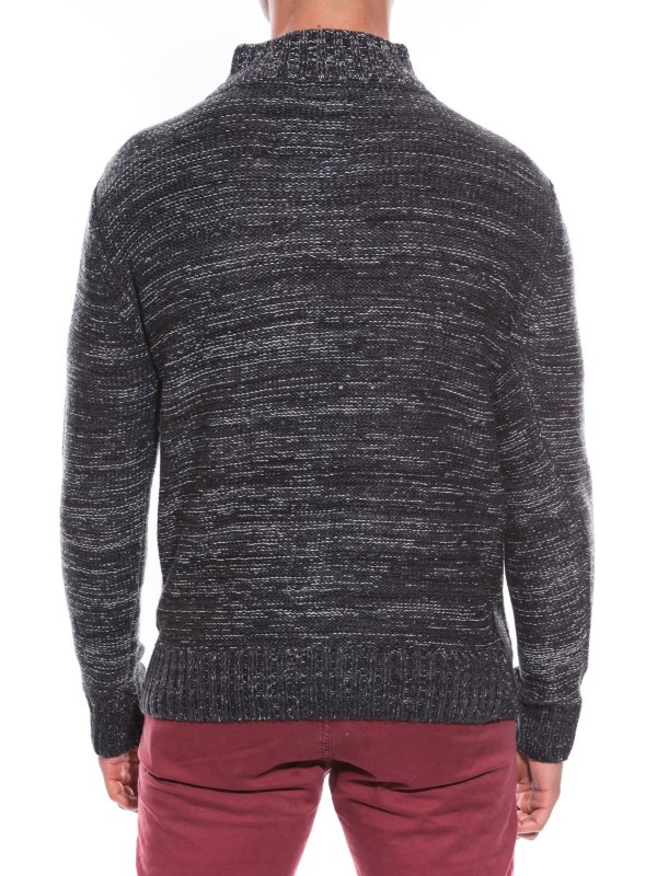 PULL COL ZIP LYVIO - Gris...