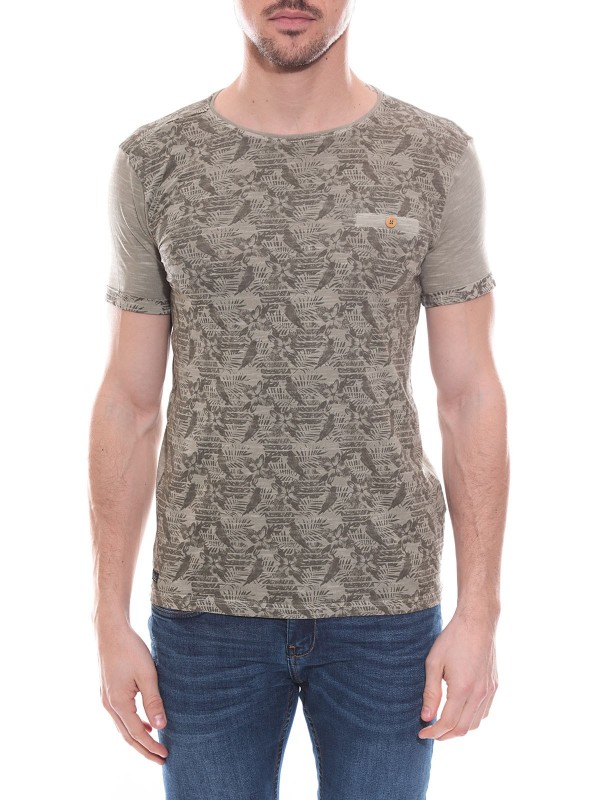 T-shirt col rond en coton...