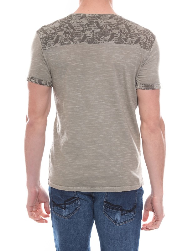 T-shirt col rond en coton...