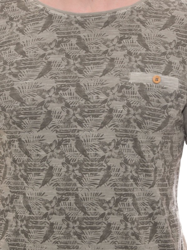 T-shirt col rond en coton...