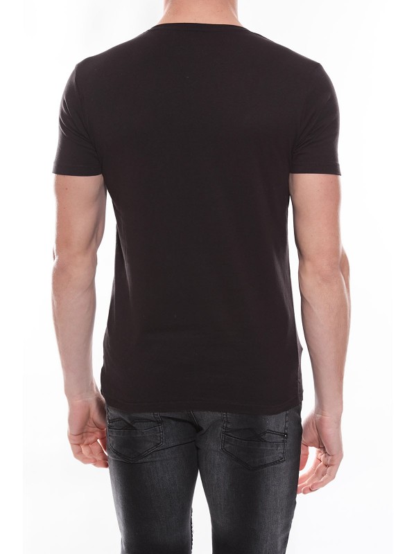 T-shirt col rond NANGIS - Noir