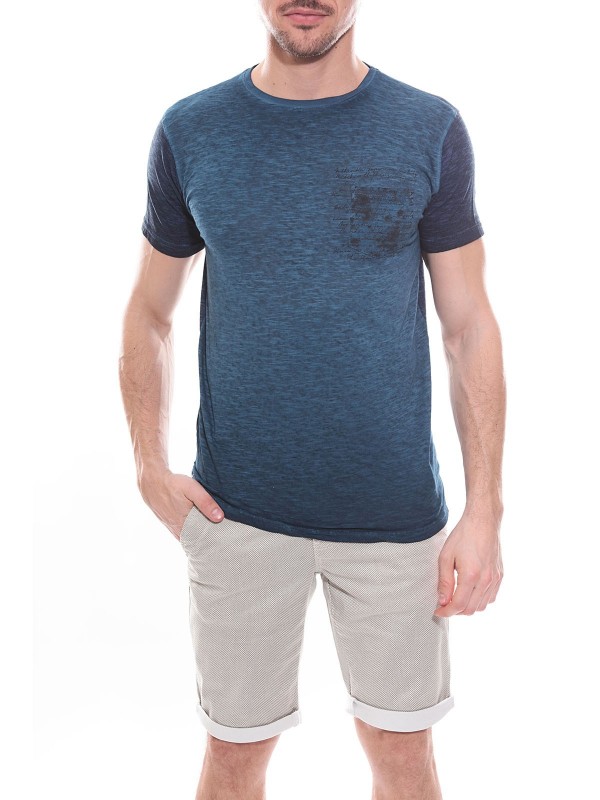 T-shirt col rond en coton...