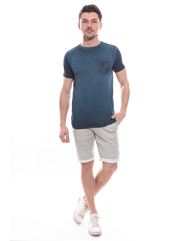 T-shirt col rond en coton...