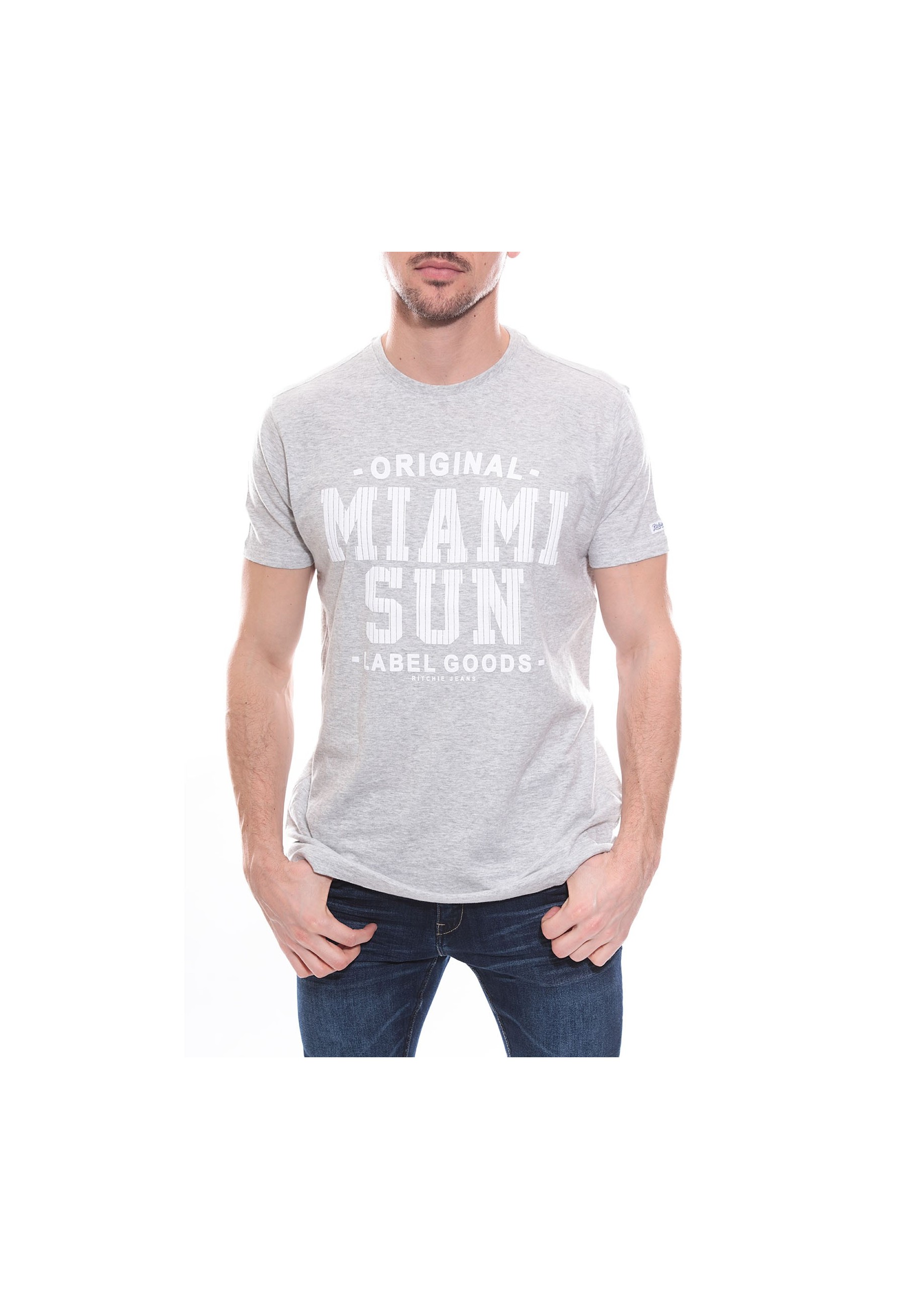 T-shirt col rond en coton NANOOK