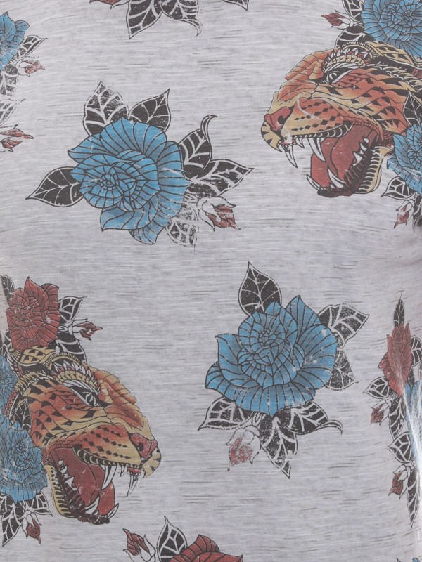 T-shirt col rond en coton...