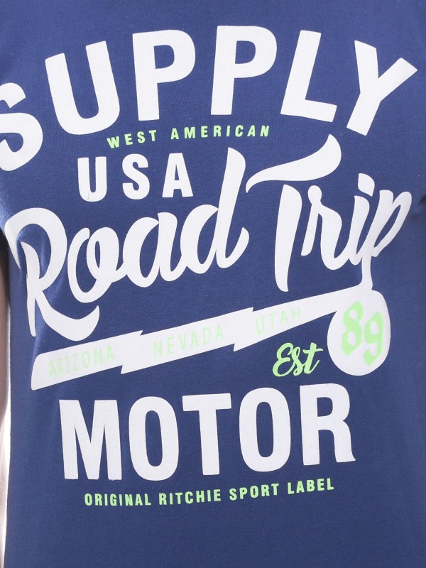 T-shirt col rond en coton...