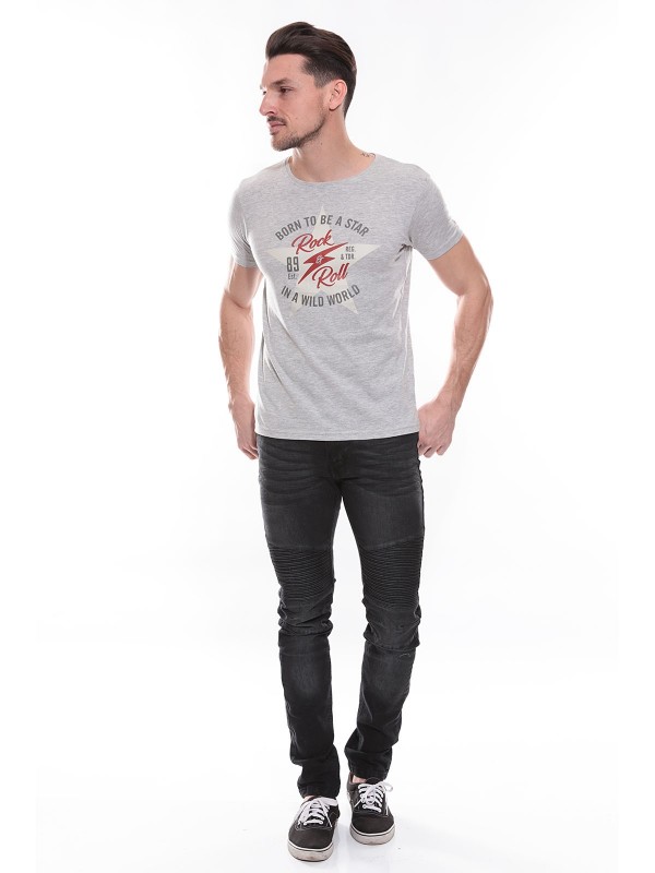 T-shirt col rond NESMY - Gris