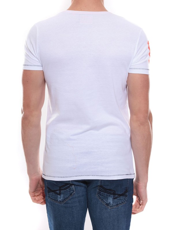 T-shirt col rond en coton...