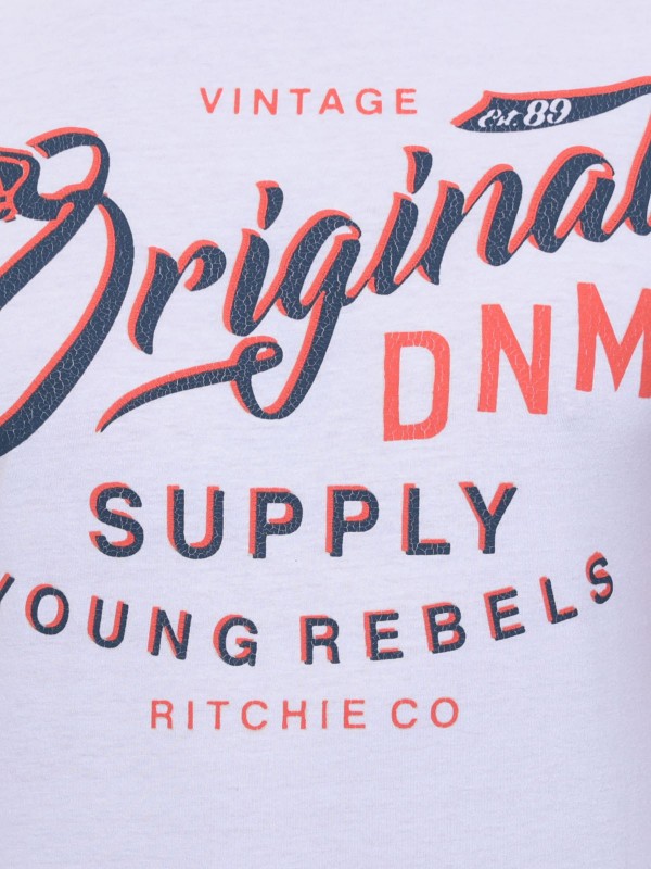 T-shirt col rond en coton...