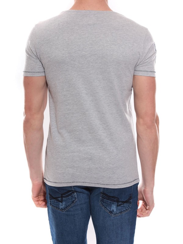 T-shirt col rond en coton...