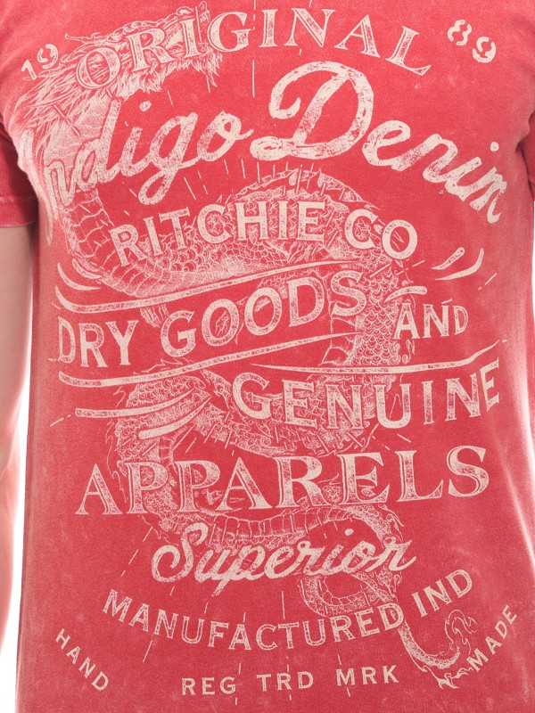 T-shirt col rond en coton...