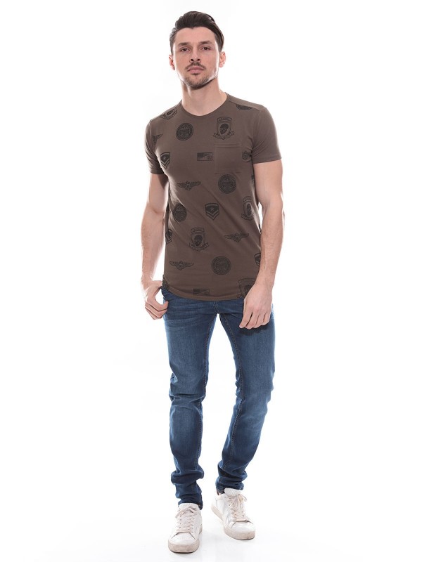 T-shirt oversize col rond...