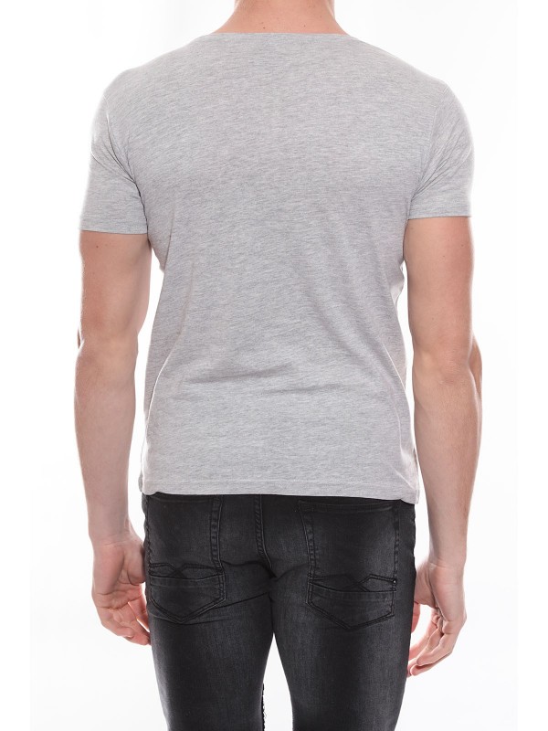 T-shirt col rond en coton...