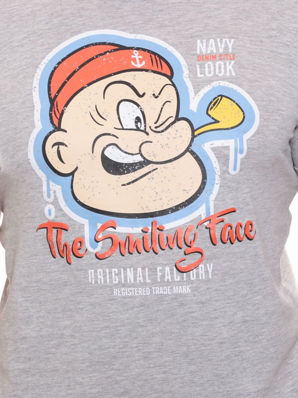 T-shirt col rond en coton...