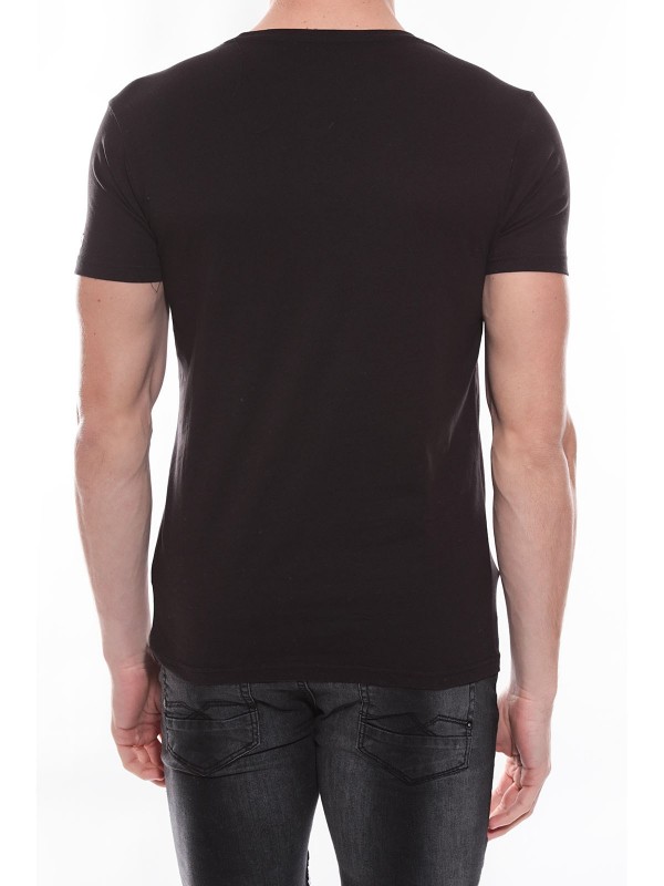 T-shirt col rond en coton...