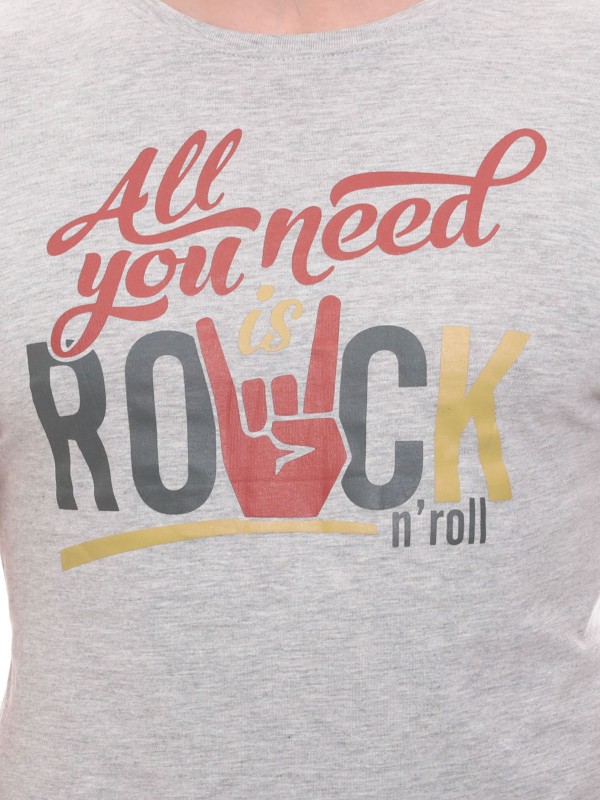 T-shirt col rond NOVES - Gris