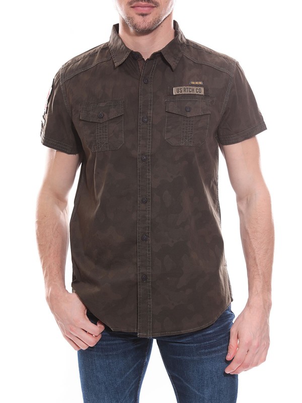 Chemise en coton imprimé...