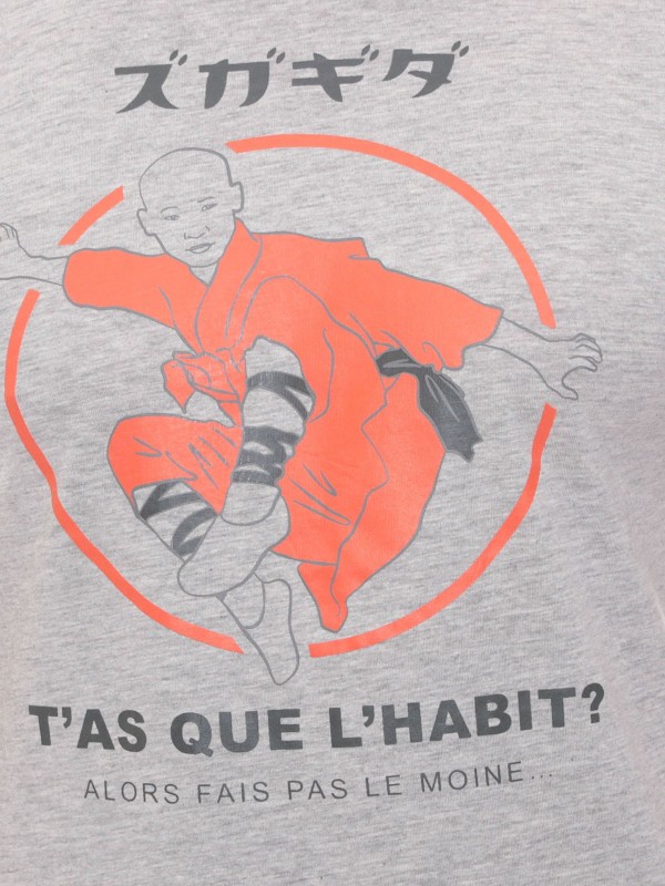 T-shirt col rond en coton...