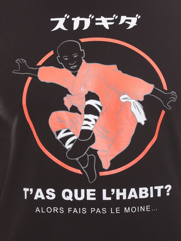 T-shirt col rond en coton...