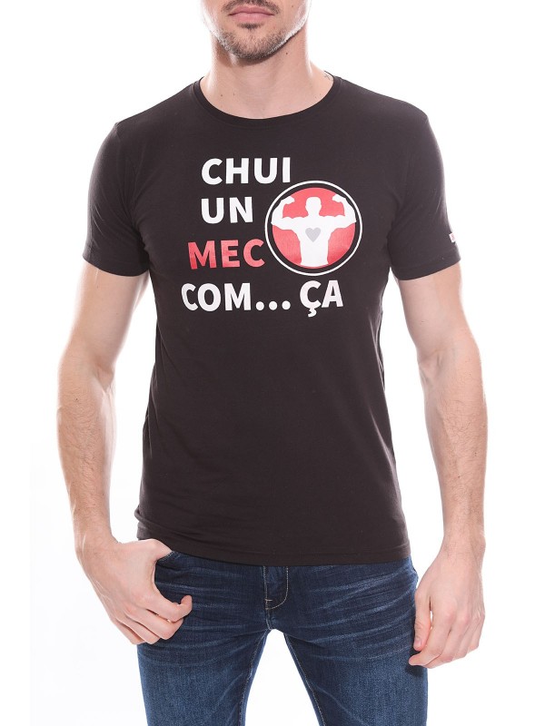 T-shirt col rond NOGENT - Noir