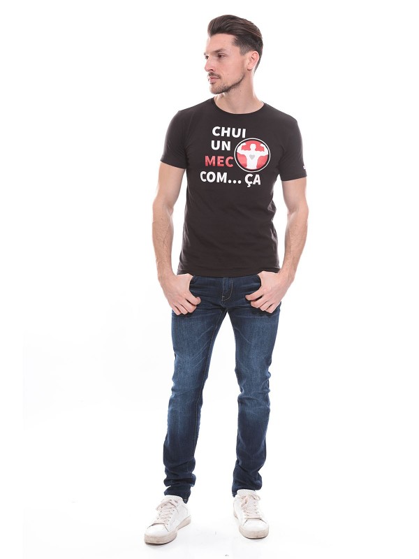 T-shirt col rond NOGENT - Noir