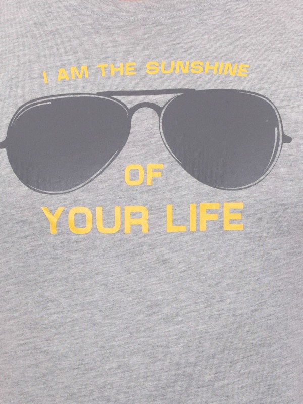 T-shirt col rond en coton...