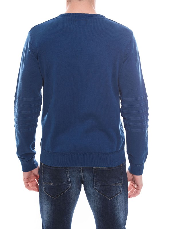 Pull col rond en coton ALEX...