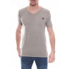 T-shirt col V en coton NORMAN