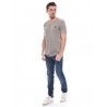 T-shirt col V en coton NORMAN