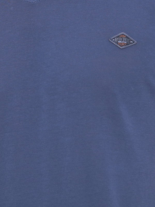 T-shirt col V en coton...