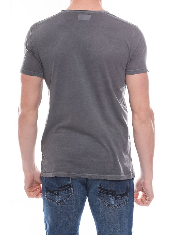 T-shirt col V en coton...