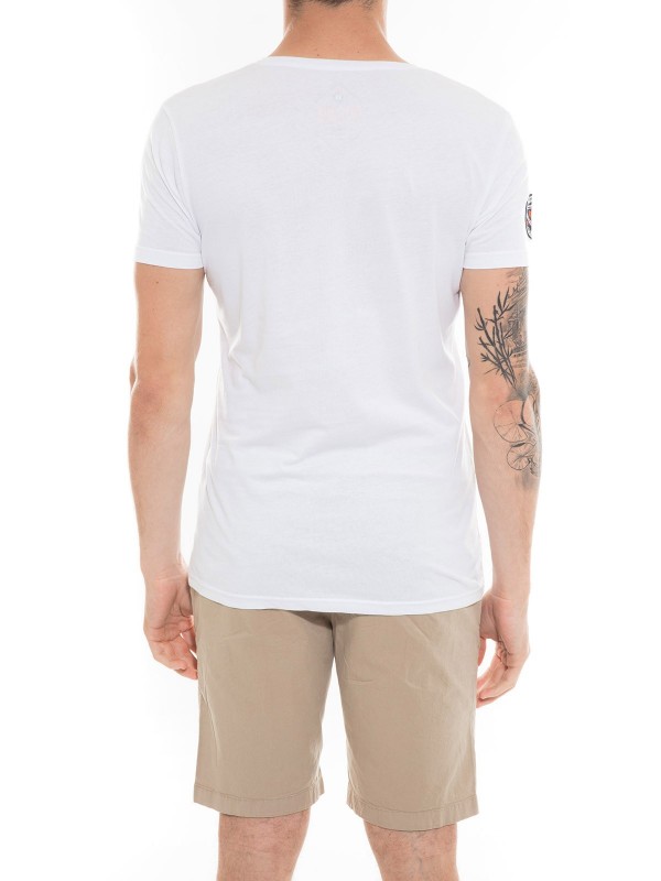 T-shirt col V en coton MAPUTO