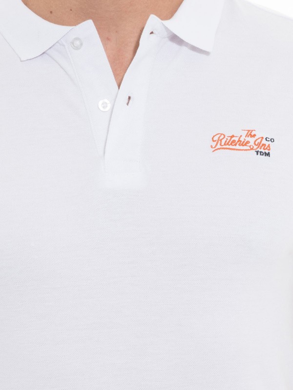 Polo en coton POPPLES - Blanc