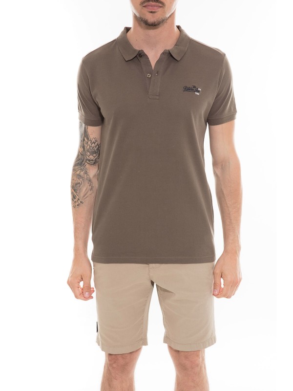 Polo en coton POPPLES - Kaki