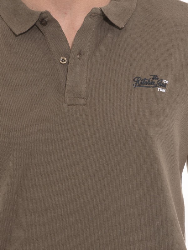 Polo en coton POPPLES - Kaki