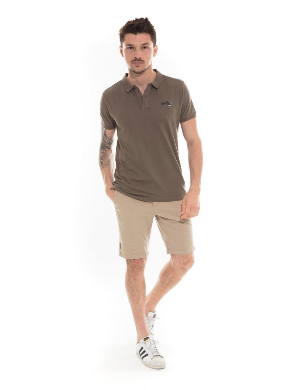 Polo en coton POPPLES - Kaki