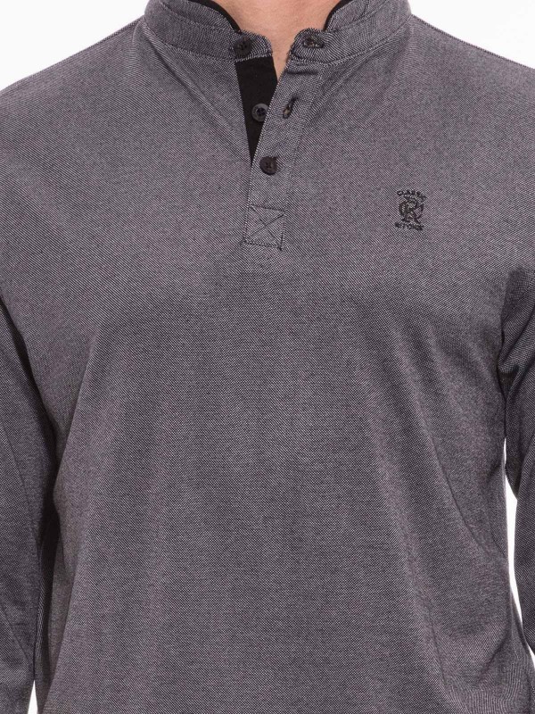 Polo manches longues col...