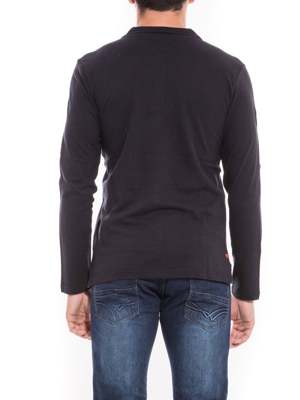 Polo manches longues en...