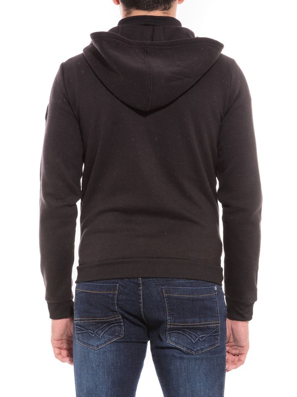 Sweat zippé capuche blouson...