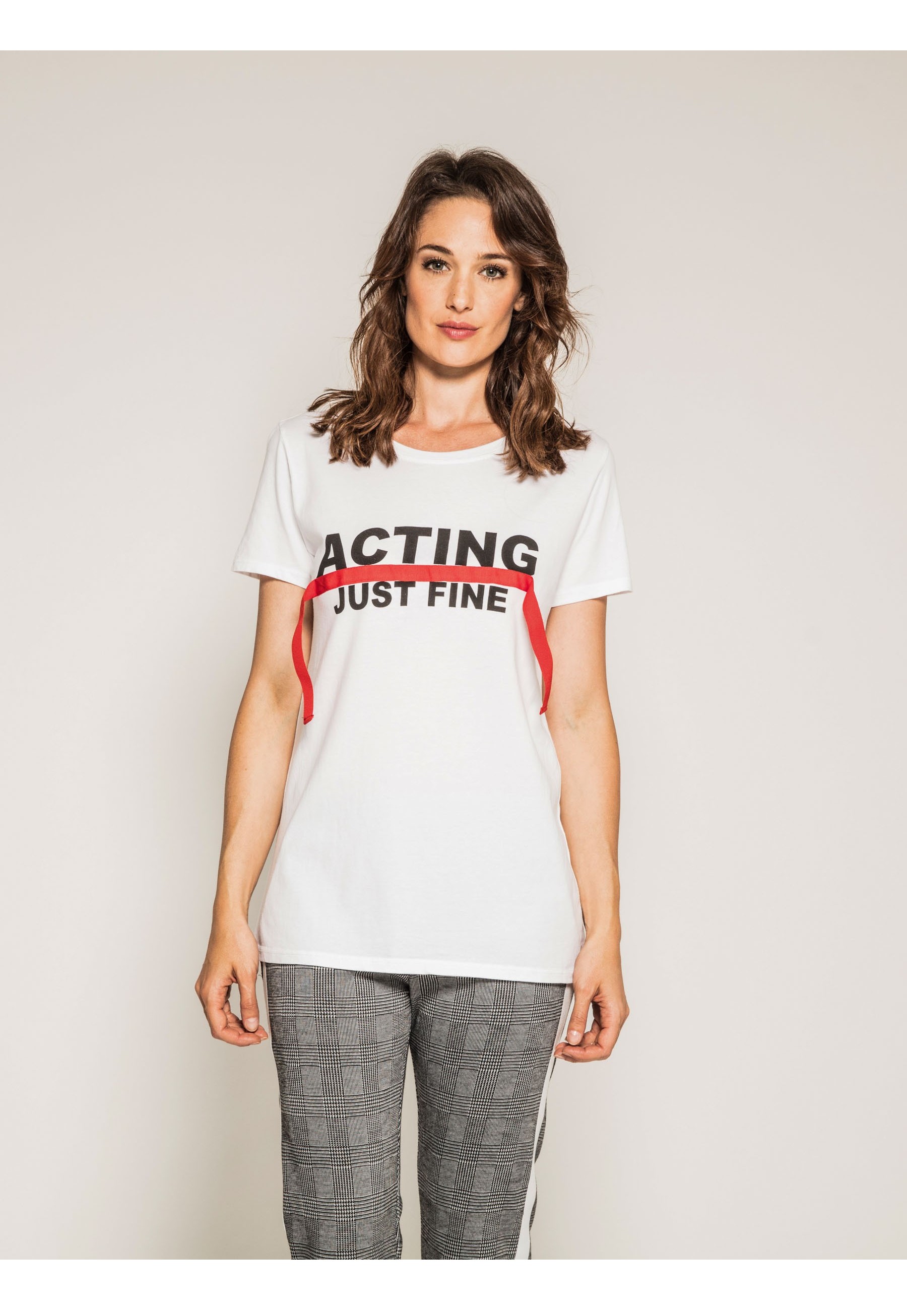 T-shirt col rond manches courtes message FRIZ