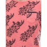 T-shirt col rond manches courtes pur coton motif fleuri KJ MANOU