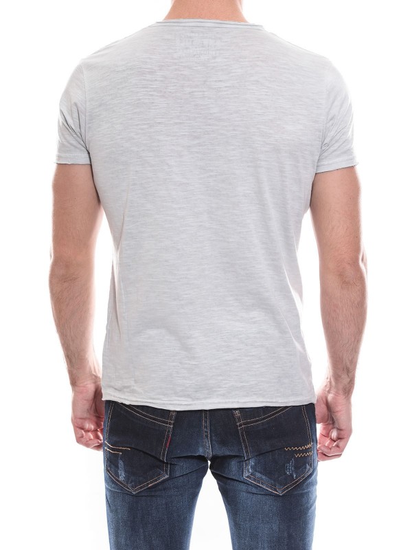 T-shirt col V manches courtes pur coton KJ MEROL