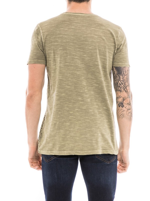 T-shirt col rond pur coton...