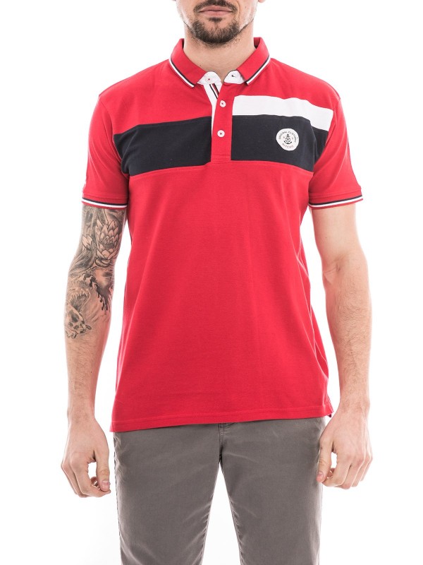 Polo pur coton PILANI - Rouge